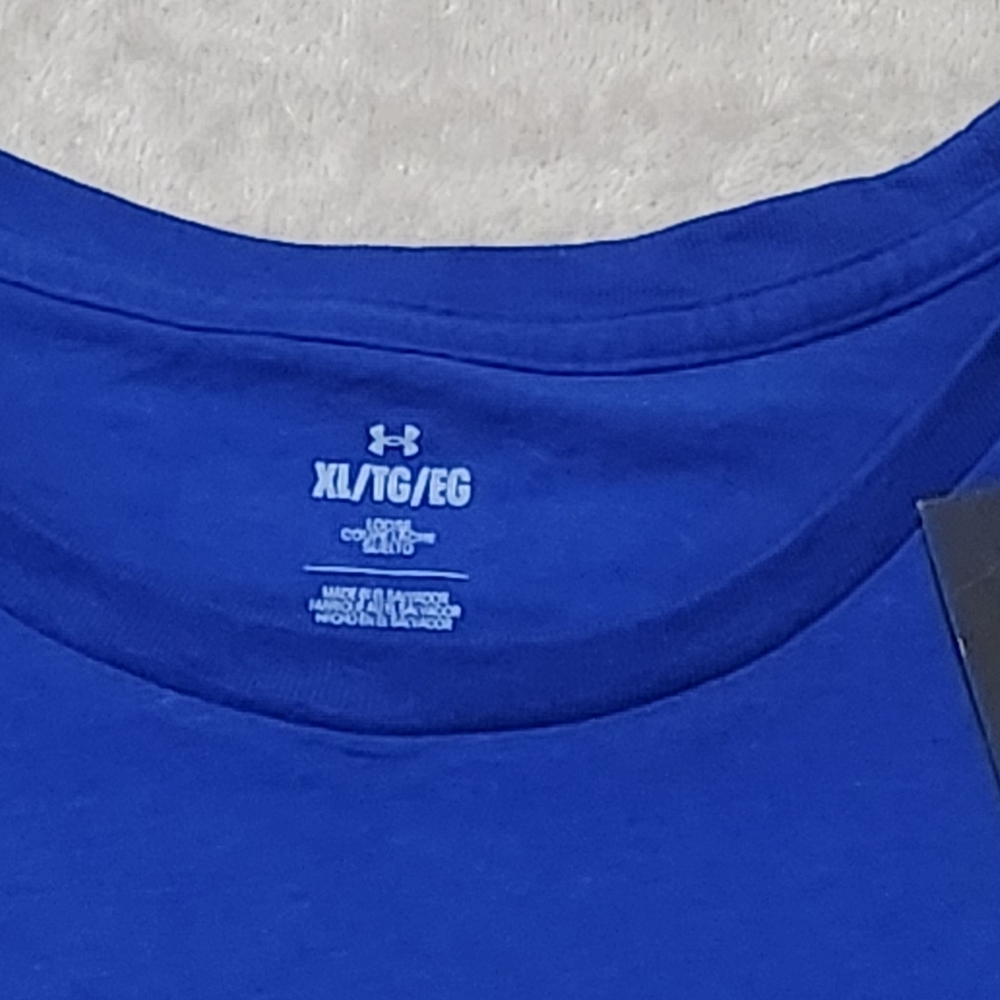 Under Armour Men's Vibrant Blue Graphic Tee - Picture 3 of 4